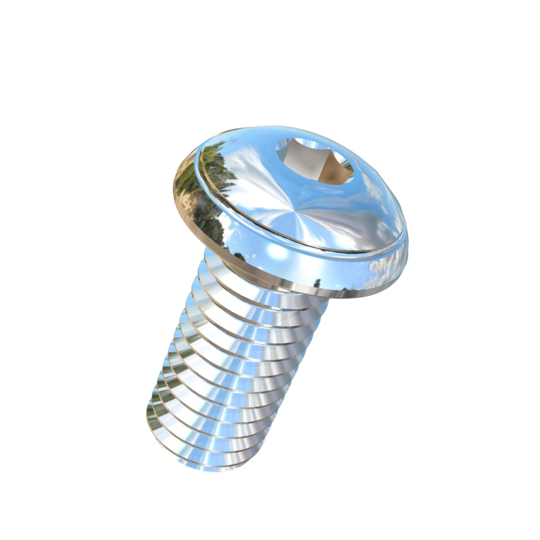 Titanium 7/16-14 X 1 UNC Button Head Socket Drive  Allied Titanium Machine Screw